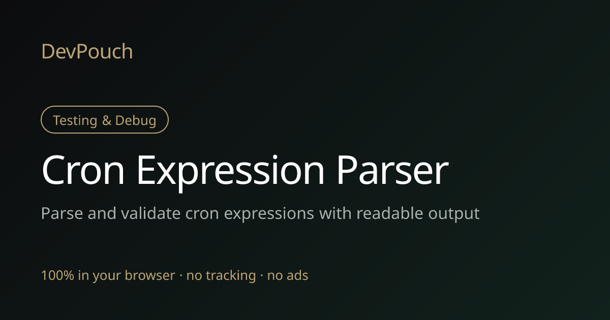 Cron Expression Parser | DevPouch