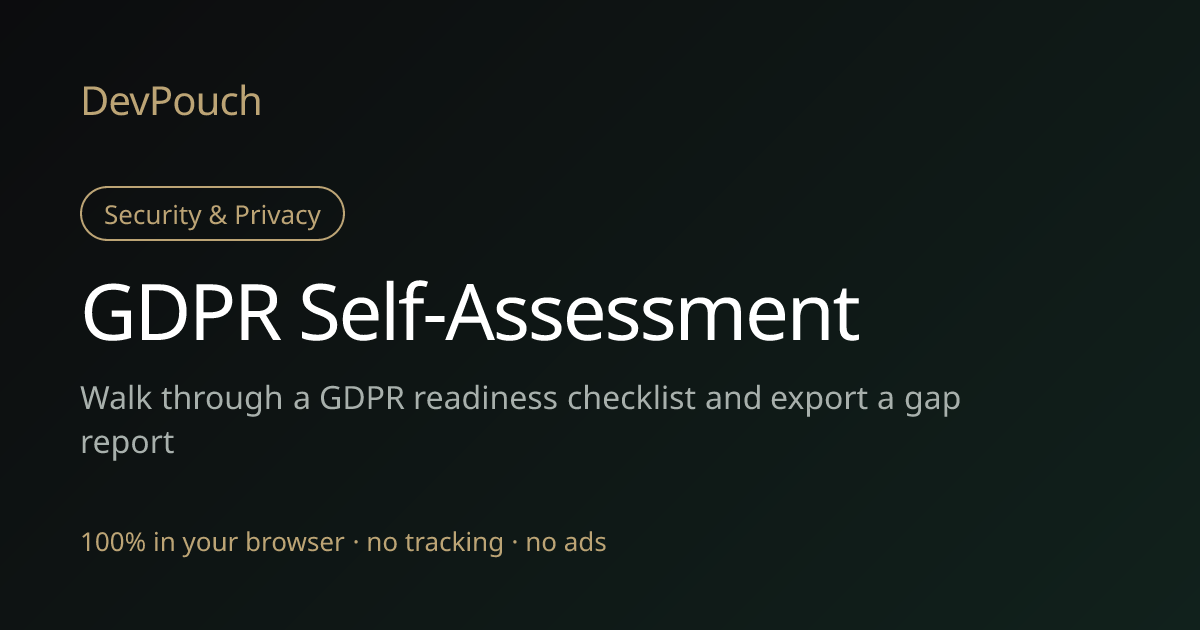 GDPR Compliance Checker | DevPouch